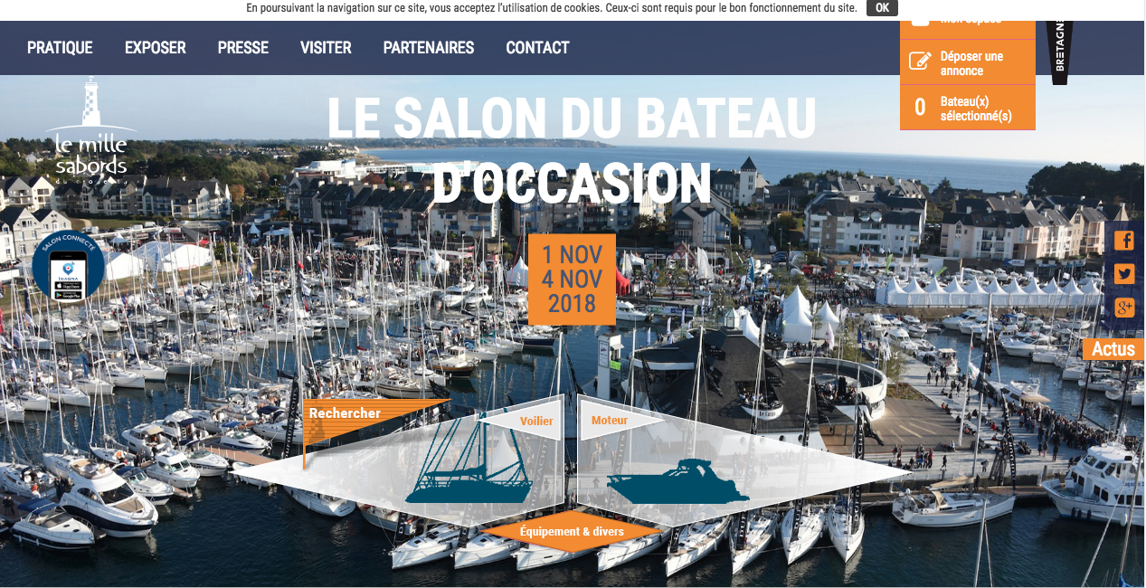 Annonce de voilier et bateau d'occasion, Port du Crouesty Arzon - Le Mille  Sabords